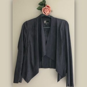 Kut from the Kloth Vegan Suede Jacket - Smoke Grey